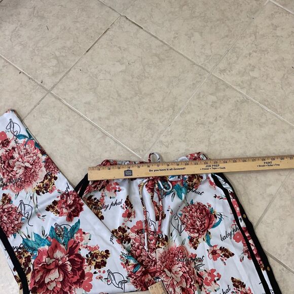 Y2K Baby Phat logo break away snap side jogger pants Women S drawstring waist - Picture 7 of 10